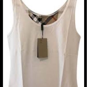 Brand new with tags Burberry white tank